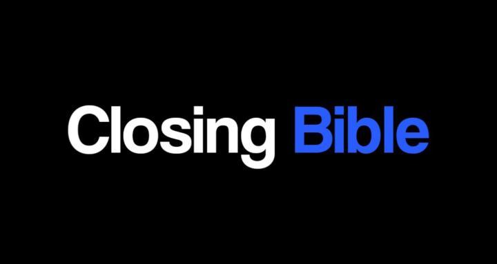 Closing Bible