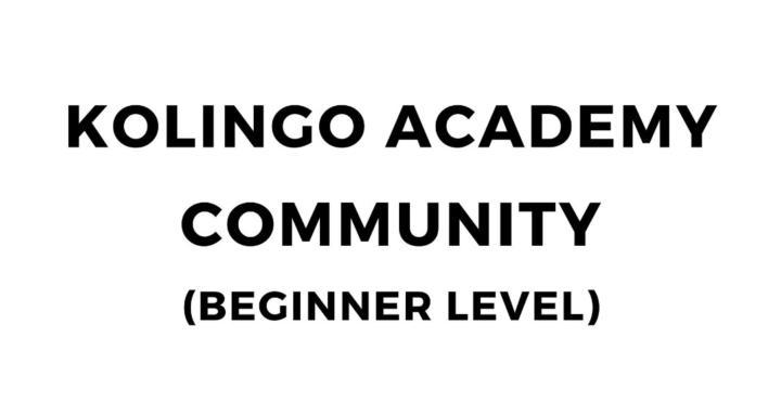 Kolingo Academy Community