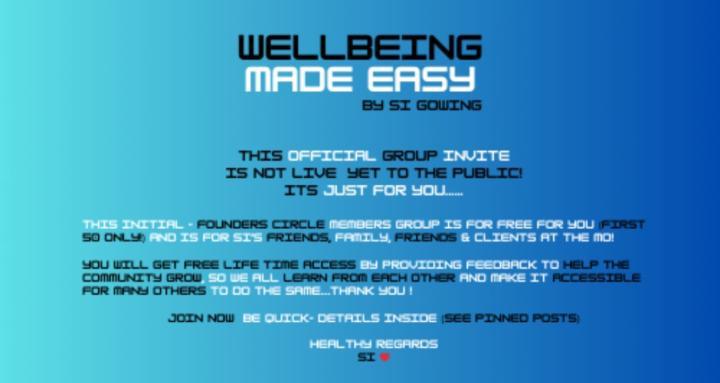 Wellbeing Made Easy